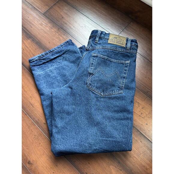Old Mill Other - Men’s Old Mill Fleece Lined Denim Jeans 34x30 Dark Wash Warm Winter Cold Weather